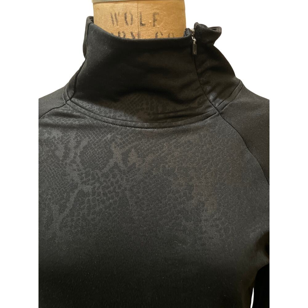 Women's Nike Pro Dri Fit Long Sleeve Zipper Neck Pullover Activewear Top Size L - Picture 4 of 10